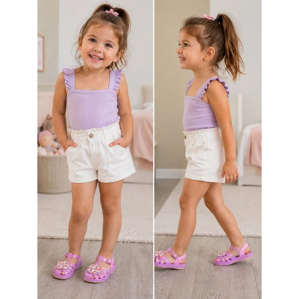 Girls Toddler Kids Baby Jelly Sandals Shoes Waterproof Beach Rubber Summer 5.5